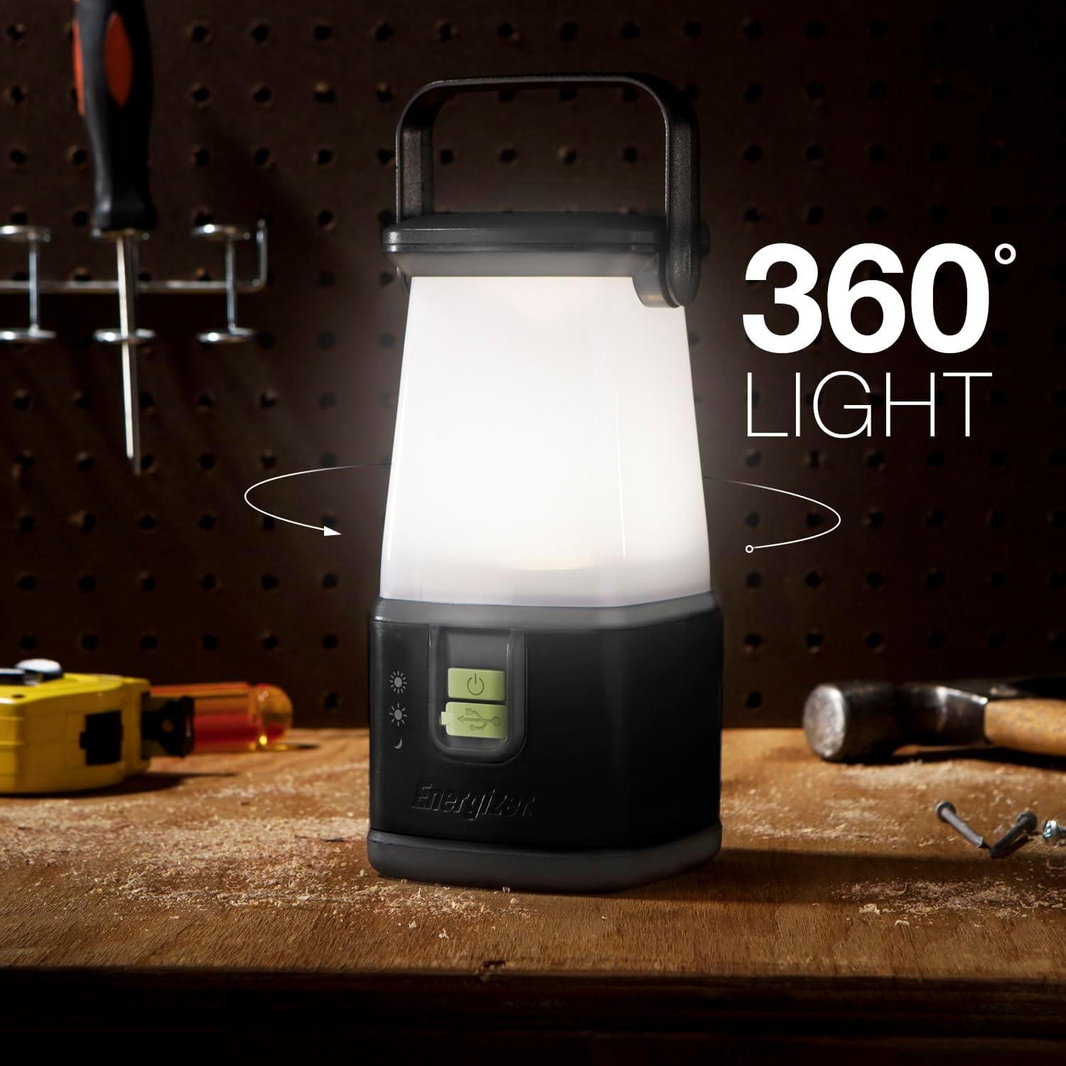 image:imageENERGIZER WeatheReady LED Camping Lantern PRO360 IPX4 Water Resistant Tent Light Ultra Bright Battery Powered Lanterns for Camping Outdoors Emergency Power OutageBlack
