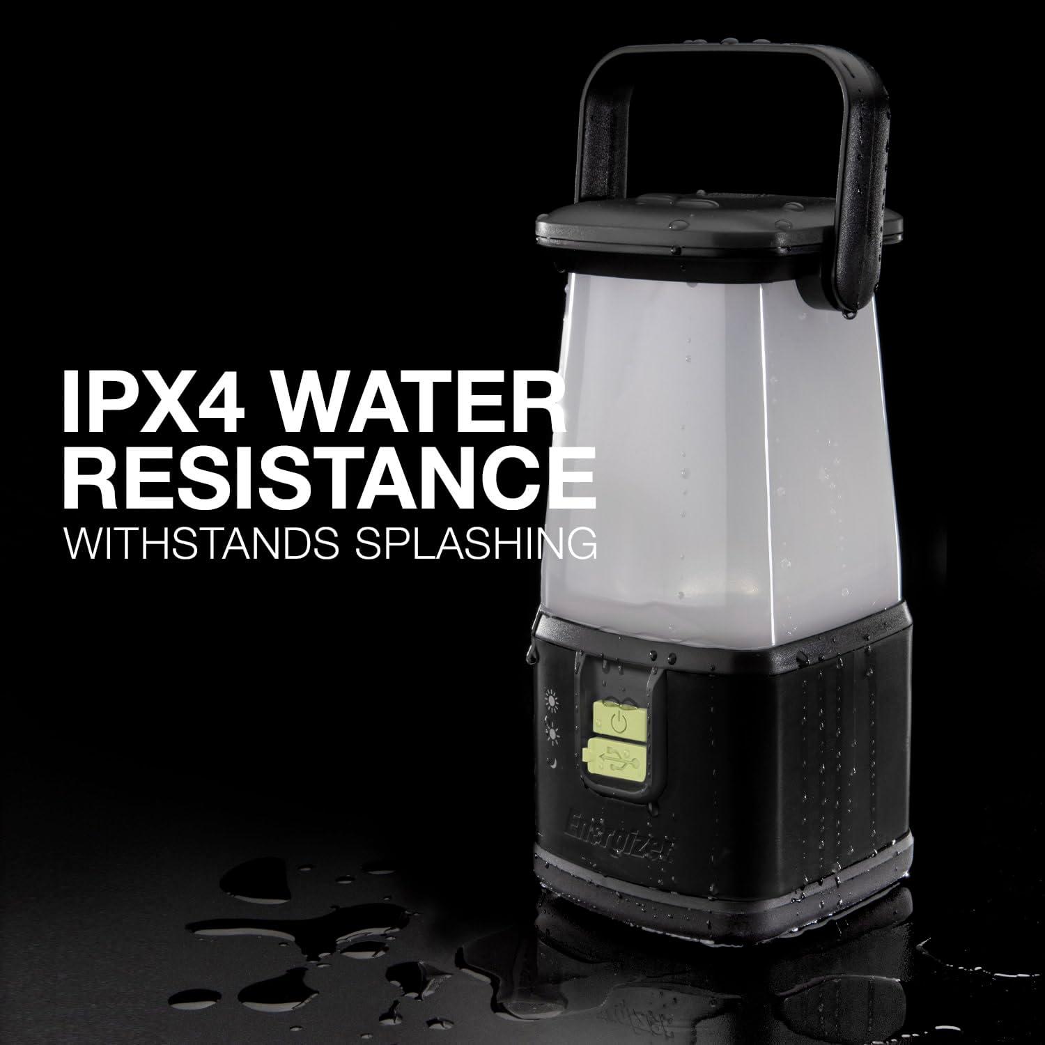 image:imageENERGIZER WeatheReady LED Camping Lantern PRO360 IPX4 Water Resistant Tent Light Ultra Bright Battery Powered Lanterns for Camping Outdoors Emergency Power OutageBlack