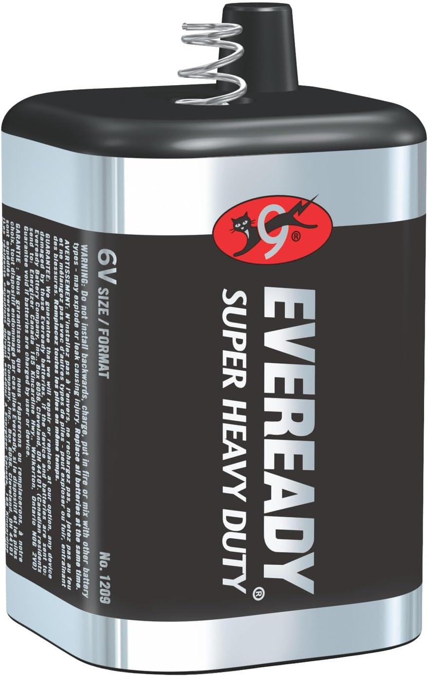 image:imageEVEREADY 6V Battery Super Heavy Duty 6 Volt Battery 1 Count1 Count Pack of 1