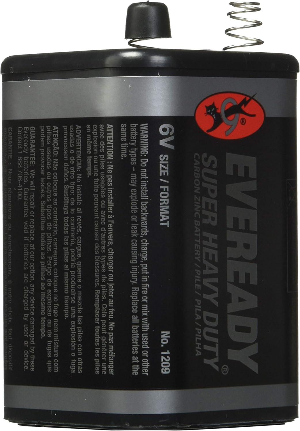 image:imageEVEREADY 6V Battery Super Heavy Duty 6 Volt Battery 1 Count1 Count Pack of 4