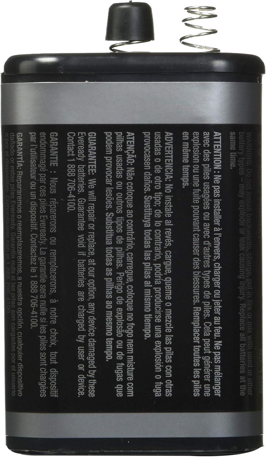 image:imageEVEREADY 6V Battery Super Heavy Duty 6 Volt Battery 1 Count1 Count Pack of 4
