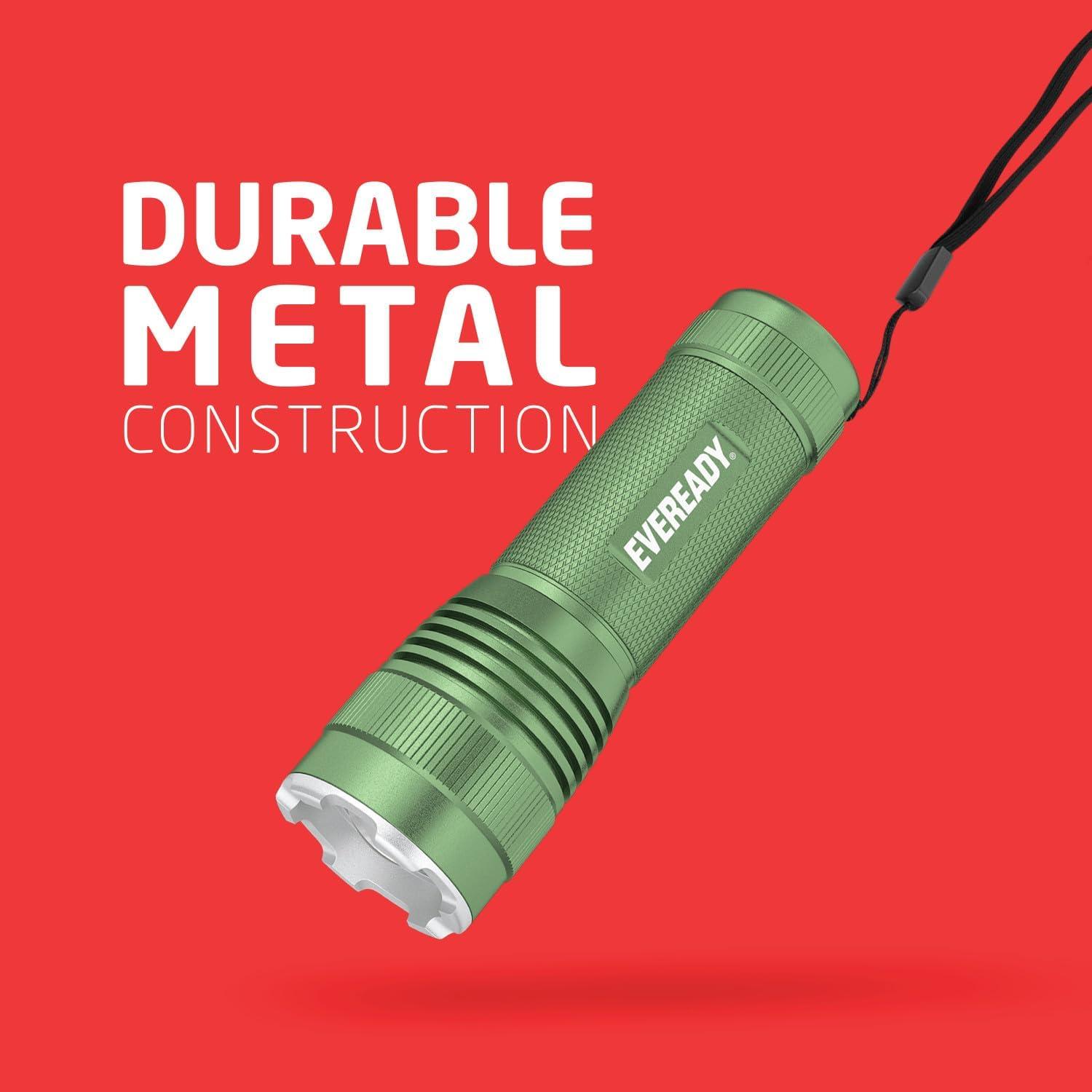 image:imageEVEREADY Tactical Light 300 Lumen IPX4 Water Resistant Durable Metal LED Flashlight Indoor and Outdoor Metal Flashlight