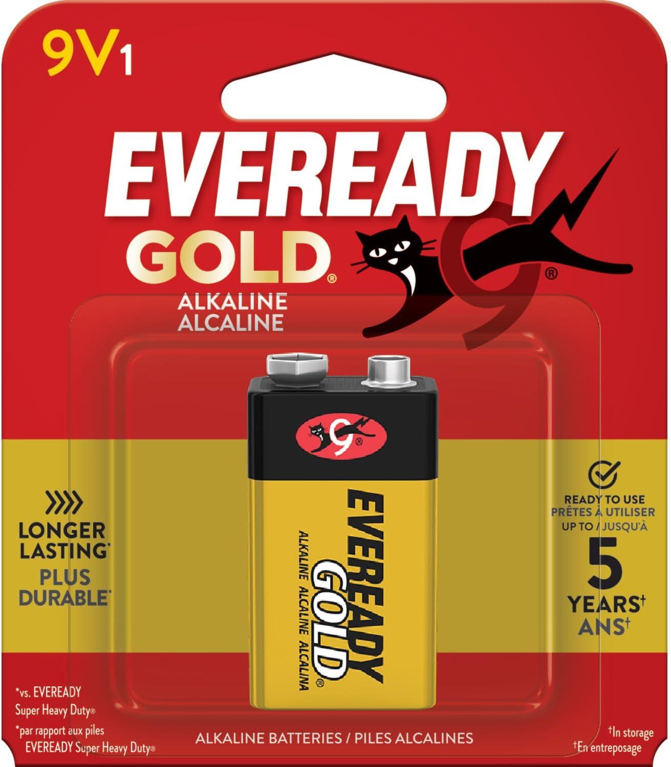 image:imageEveready Gold Alkaline 9V Batteries 1 Pack of 9 Volt Batteries9V1