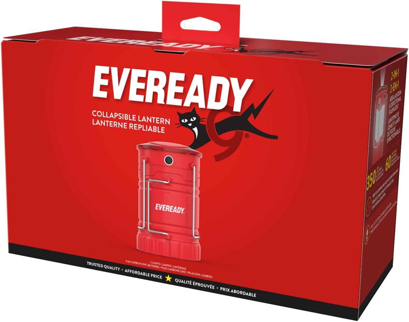 image:imageEveready LED Camping Lantern 360 PRO 3Pack Super Bright Tent Lights IPX4 Water Resistant LED Lanterns for Power Outage Hurricane Preparedness Batteries IncludedRed