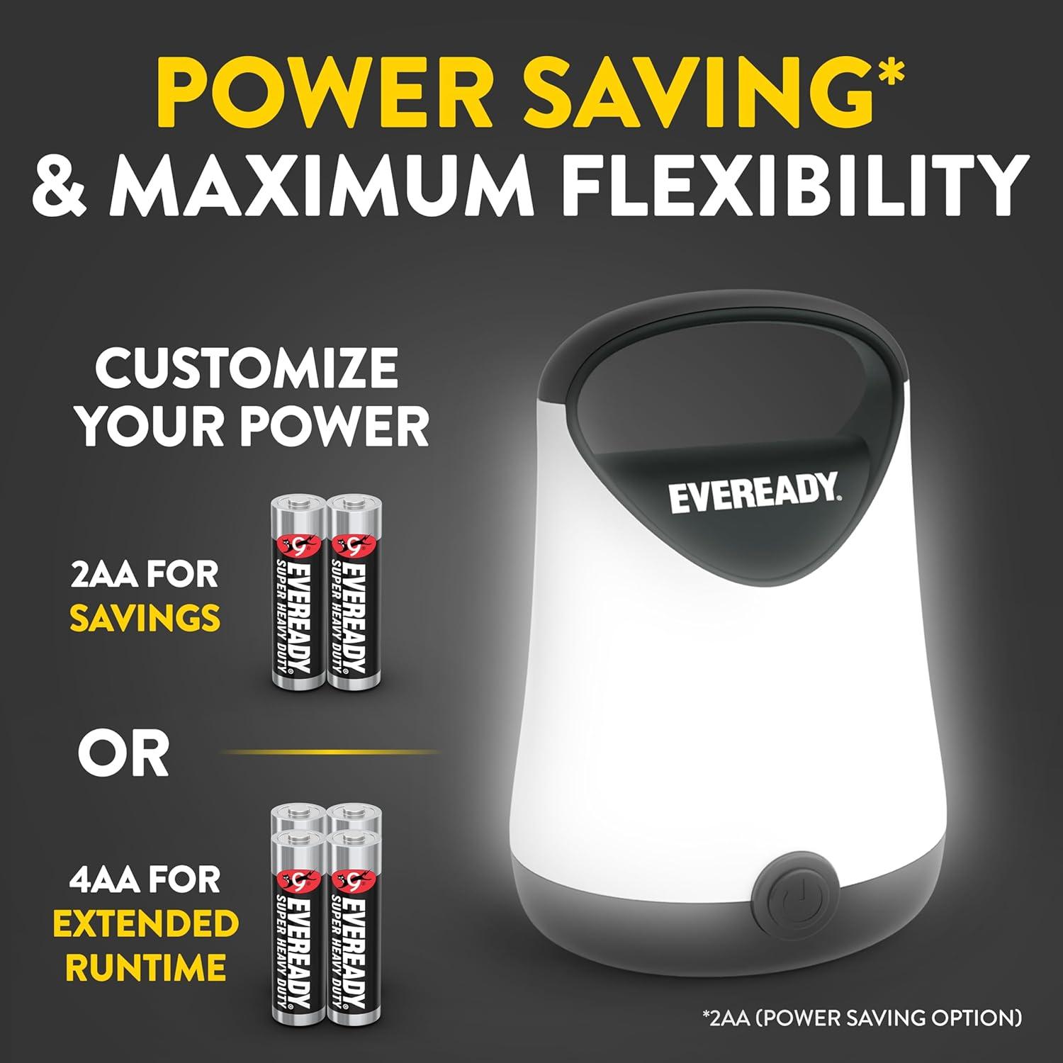 image:imageEveready LED Camping Lantern X250 2Pack Super Bright Tent Lights Rugged Water Resistant LED Lanterns 100 Hour Runtime Batteries Included GreenTanBlack