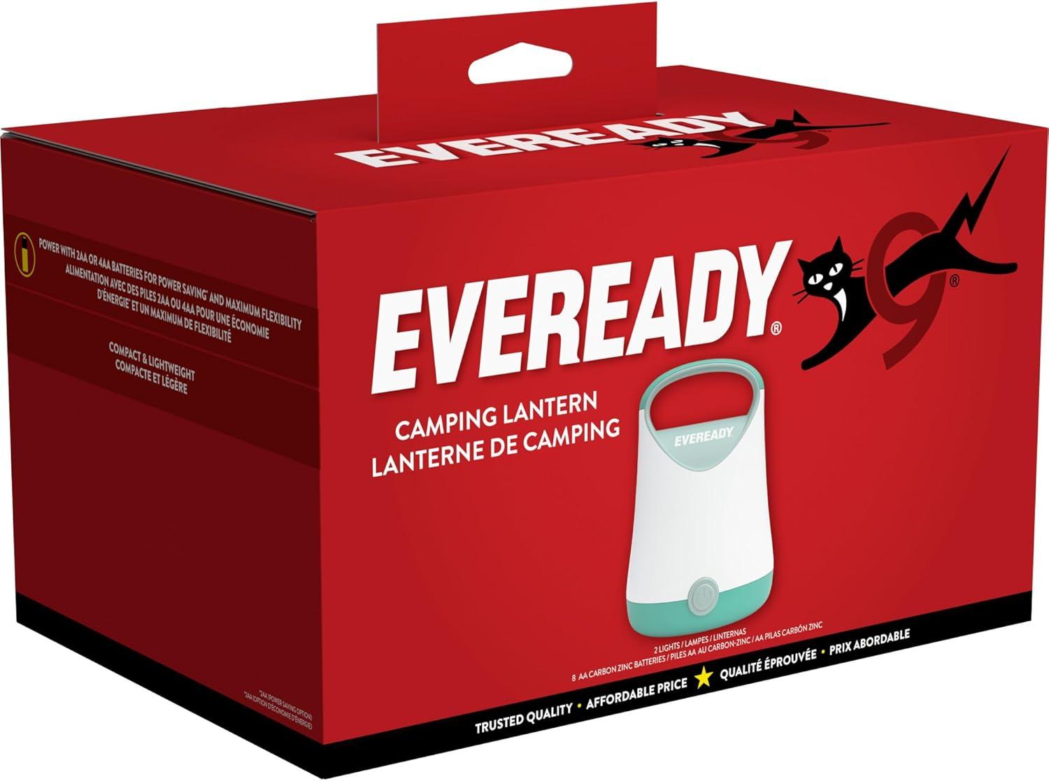 image:imageEveready LED Camping Lantern X250 2Pack Super Bright Tent Lights Rugged Water Resistant LED Lanterns 100 Hour Runtime Batteries Included GreenTanTeal