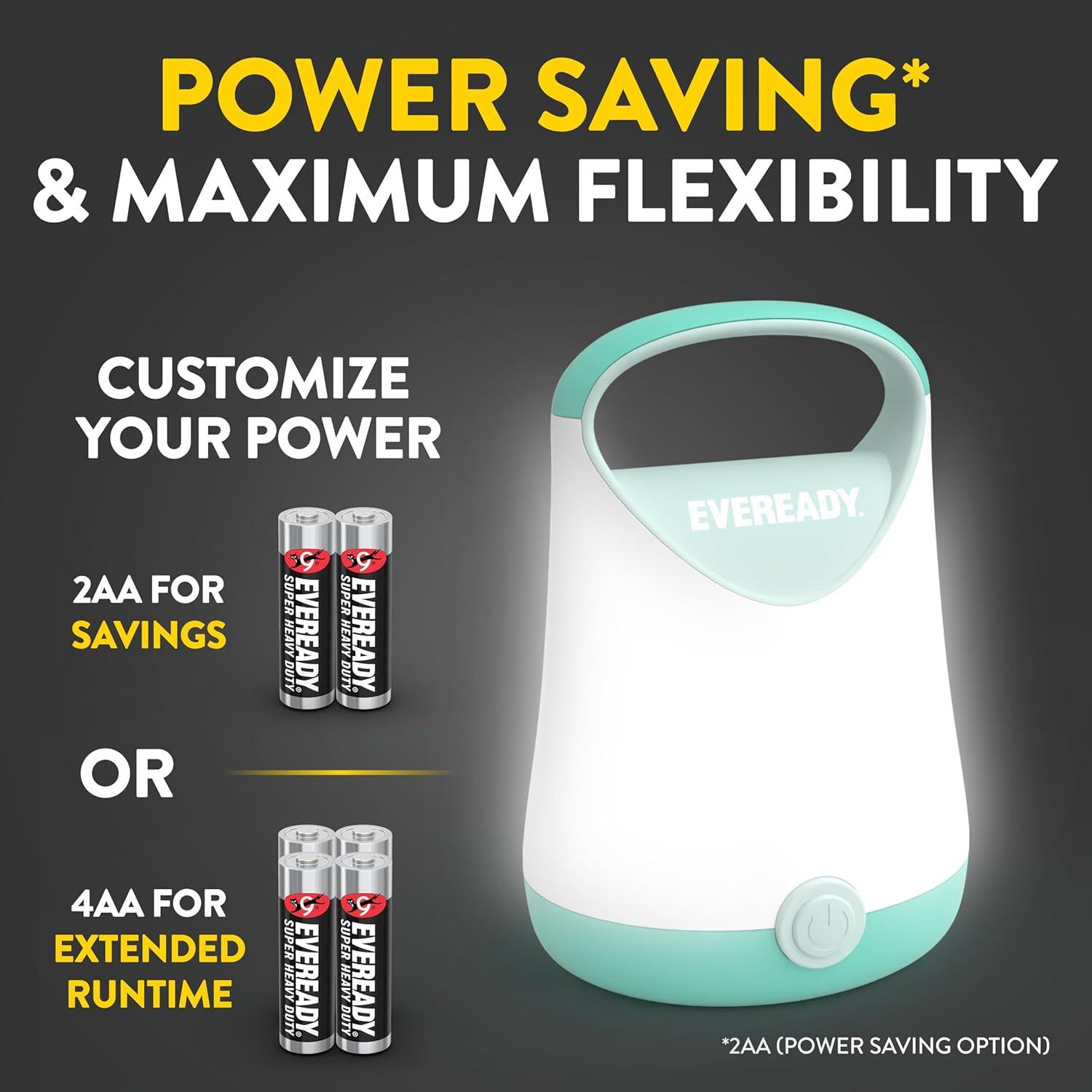 image:imageEveready LED Camping Lantern X250 2Pack Super Bright Tent Lights Rugged Water Resistant LED Lanterns 100 Hour Runtime Batteries Included GreenTanTeal