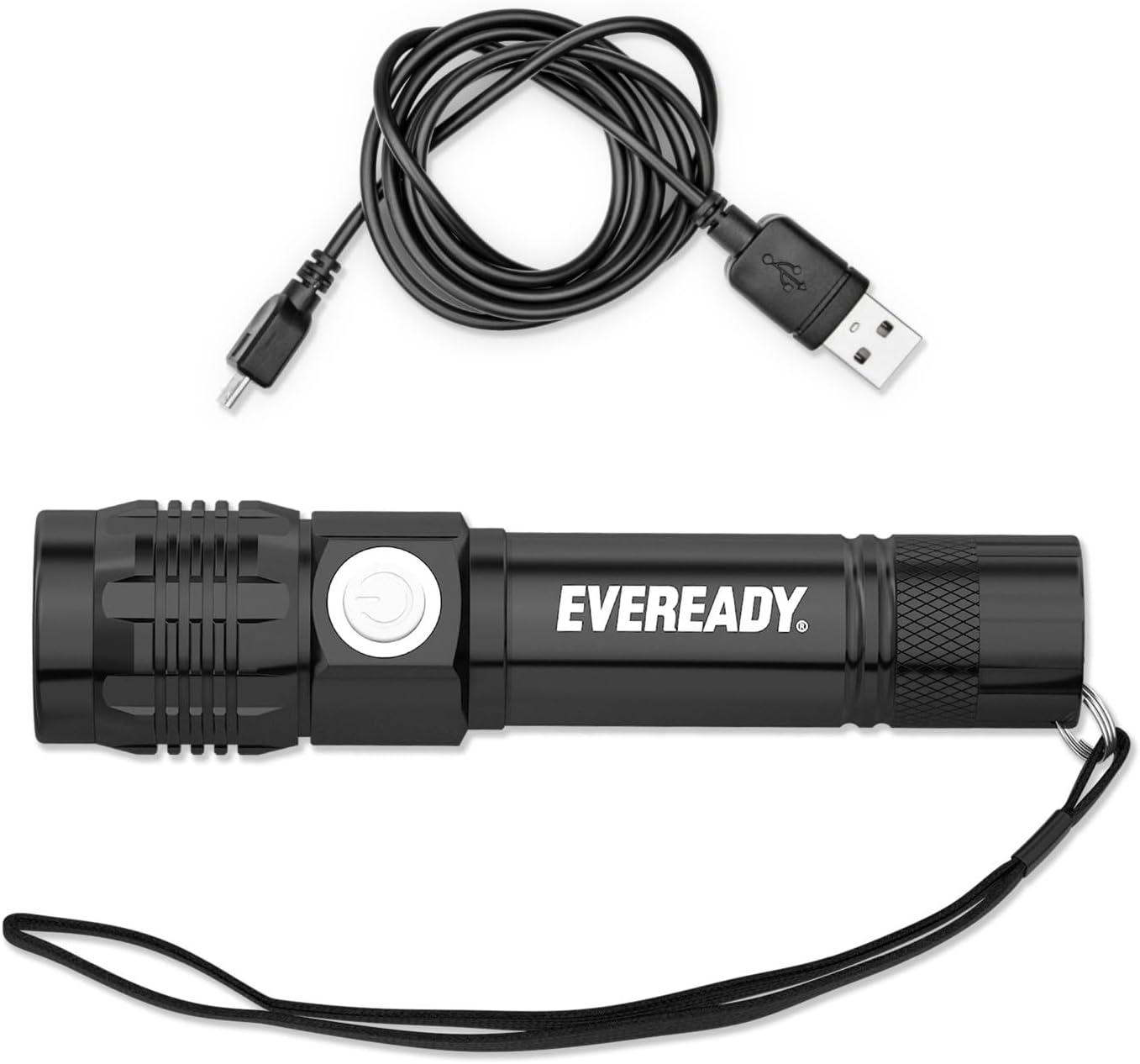 image:imageEveready LED Tactical Flashlight Bright Rechargeable Flashlights for Emergencies and Camping Gear Water Resistant Flash Light