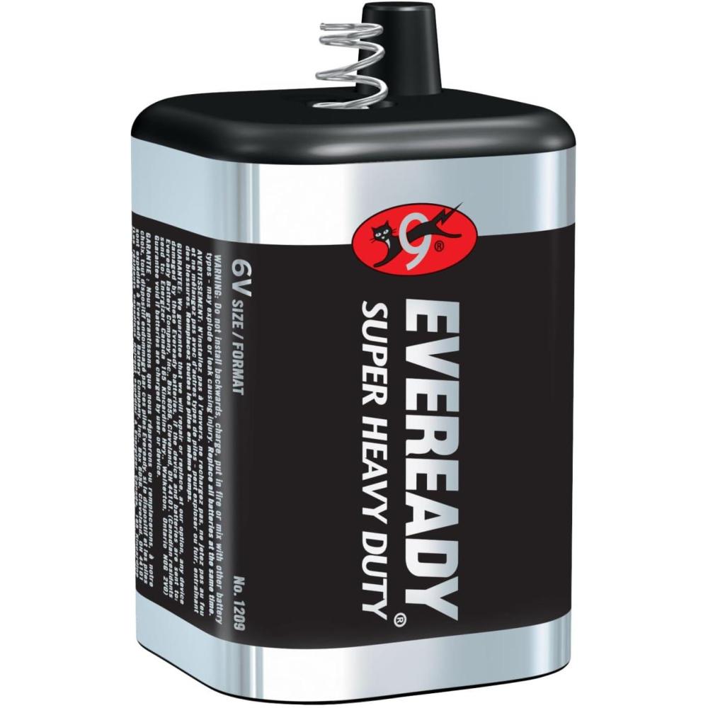 image:imageEVEREADY 6V Battery Super Heavy Duty 6 Volt Battery 1 Count1 Count Pack of 1