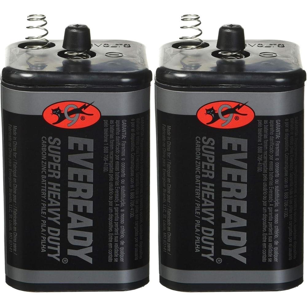 image:imageEVEREADY 6V Battery Super Heavy Duty 6 Volt Battery 1 Count1 Count Pack of 2