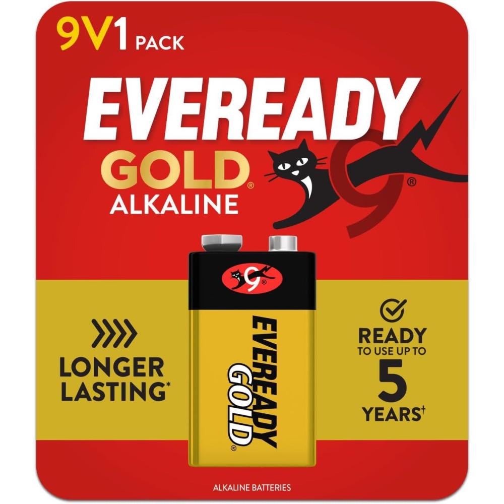 image:imageEveready Gold Alkaline 9V Batteries 1 Pack of 9 Volt Batteries9V1