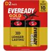 image:imageEveready Gold Alkaline D Batteries 2 Pack of D Cell BatteriesStandard