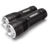 image:imageEVEREADY LED Tactical Flashlight IPX4 Water Resistant EDC Flashlight Super Bright High Lumens Zoomable 3 Light Modes Heavy Duty Metal Body Lanyard Included Black
