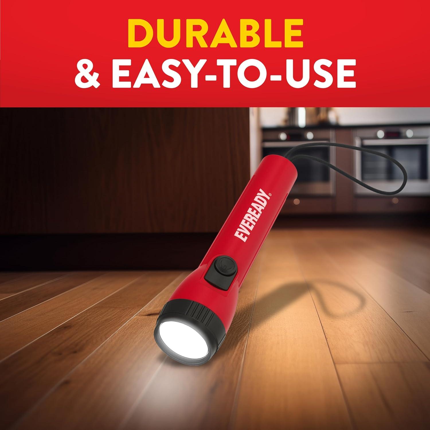 image:imageEVEREADY LED Flashlights 3Pack Bright Flashlights for Emergencies and Camping Gear Power Outage Flash Light AA Batteries Included3 pack